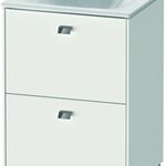 Duravit Waschtischunterbau BRIOSO 685x520x419mm, Griffe chrom weiß matt