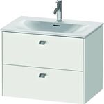 Duravit Waschtischunterbau BRIOSO Griffe chrom 555x720x479mm weiß matt