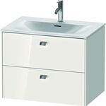 Duravit Waschtischunterbau BRIOSO Griffe chr 555x720x479mm weiß hochglanz