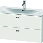 Duravit Waschtischunterbau BRIOSO Griffe chrom 555x1020x479mm weiß matt