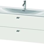 Duravit Waschtischunterbau BRIOSO Griffe chrom 555x1220x479mm weiß matt