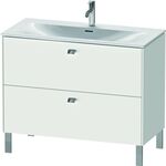 Duravit Waschtischunterbau BRIOSO Griffe chrom 685x1020x479mm weiß matt