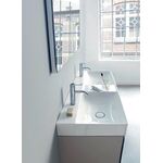Duravit Doppelwaschtisch DURASQUARE o ÜL m HLB 1200x470mm 2 Hahnlöcher weiß