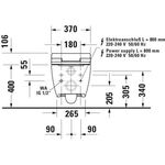 Duravit Dusch-WC-Sitz VIU SensoWash Slim 370x542mm weiß