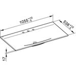 Keuco Keramik-Waschtisch EDITION 11 m 3L-Boh 1055x17x538mm we KEUCO