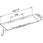 Keuco Keramik-Doppel-WT EDITION 11 1407x17x538mm m 2x3L-Boh we