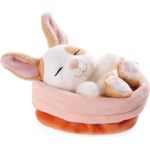 Kuscheltier Hase karamell gepunktet 12cm