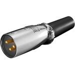 Mikrofonstecker, XLR-Stecker (3-Pin), 3Pin- VPE: 1