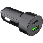 Dual-USB Auto-Schnellladegerät USB-C™ PD (Power Delivery) (48 W)- VPE: 1