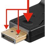 DisplayPort™-auf-VGA-Adapter 1.1, 0,15 m- VPE: 1