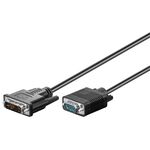 DVI-I/VGA Full HD Kabel, vernickelt, 1m- VPE: 1