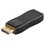 DisplayPort™-auf-HDMI™-Adapter 1.1, vergoldet, Schwarz- VPE: 1