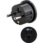 Reiseadapter USA/Japan auf Europa, schwarz- VPE: 1