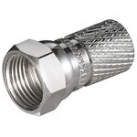 Aufdreh-F-Stecker 7,3 mm, Kupfer- VPE: 100