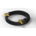 TV Antennenkabel (135 dB), 4x geschirmt, 2m- VPE: 1