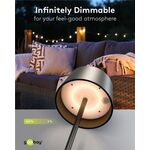 Kabellose LED-Tischleuchte Solar, schwarz- VPE: 1