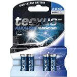 4er-Set LED-Echtwachskerzen, rot, inkl. 12x AAA (LR03)- VPE: 1