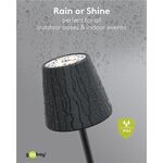 Kabellose LED-Tischleuchte, schwarz- VPE: 1