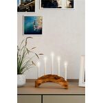 5er-Set weiße LED-Echtwachs-Stabkerzen, inkl. Fernbedienung- VPE: 1
