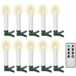 10 kabellose LED-Weihnachtsbaumkerzen- VPE: 1