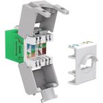 Keystone Modul RJ45 CAT 6A, UTP, Grün- VPE: 1