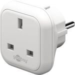 Reiseadapter UK auf Europa, weiß- VPE: 1