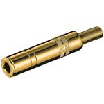 Klinkenkupplung - 6,35 mm - stereo, Klinke6,35mmBuchse(3-Pin,stereo)- VPE: 10