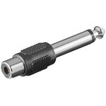 Cinch-Adapter zu Mono-AUX-Klinke 6,35-mm-Stecker, Klinke6,35mmStecker(2-Pin,mono)- VPE: 10