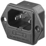 AC-Einbaustecker mit Sicherungshalter, (* mm²)- VPE: 10
