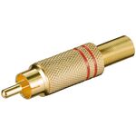 Cinch-Stecker, Rot- VPE: 10