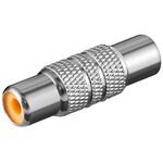 Cinch-Adapter, Buchse zu Buchse, Metallausführung- VPE: 10