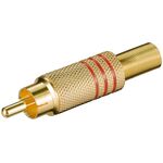 Cinch-Stecker, Rot- VPE: 10
