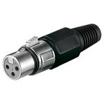 Mikrofonkupplung, XLR-Buchse (3-Pin), 3Pin- VPE: 20