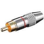 Cinch-Stecker, Rot- VPE: 10