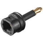 TOSLINK Digital Audio-Adapter, TOSLINK zu Mini-TOSLINK, 3,5mmminiToslink-Stecker- VPE: 10