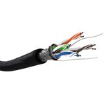 CAT 5e Outdoor Netzwerkkabel, F/UTP, schwarz, 100m- VPE: 1