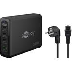 USB-C™ PD GaN Multiport-Schnellladegerät (240 W) schwarz, schwarz- VPE: 1