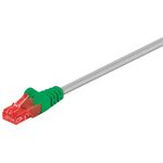CAT 6 Crossover-Patchkabel, U/UTP, grau, grün, 2m- VPE: 1