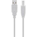 USB 2.0 Hi-Speed-Kabel, grau, 3m- VPE: 10
