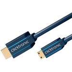 Mini-HDMI™ Adapterkabel mit Ethernet, 2m- VPE: 1