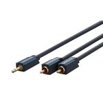3,5-mm-AUX-auf-Cinch-Adapterkabel, stereo, 5m- VPE: 1