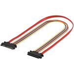 PC SATA Daten- und Stromkabel-Verlängerung, 0.5m- VPE: 1