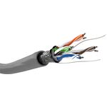CAT 5e Netzwerkkabel, F/UTP, grau, 305m- VPE: 1