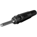 Bananen-Stecker, Schwarz- VPE: 10