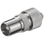 Koax-Stecker mit Schraubbefestigung- VPE: 10