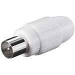 Koax-Stecker mit Schraubbefestigung- VPE: 10