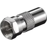 F-Adapter: F-Stecker > Koax-Stecker, Zink- VPE: 10