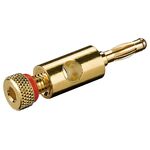 Bananenstecker mit Schraubanschluss, Rot- VPE: 10