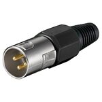 Mikrofonstecker, XLR-Stecker (3-Pin), 3Pin- VPE: 1