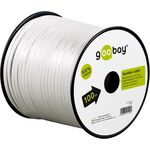 Lautsprecherkabel weiß, 100m- VPE: 1